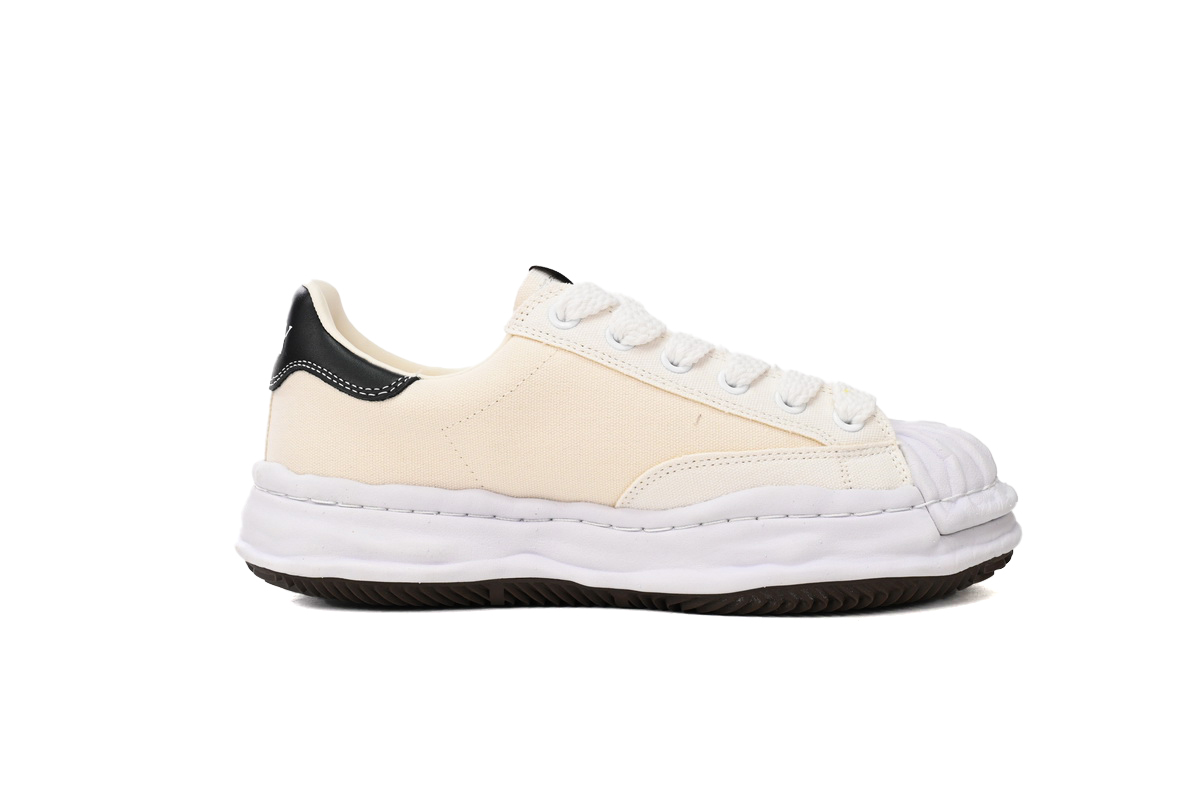 Coco Shoes Maison Mihara Yasuhiro Blakey OG Sole Canvas Low White A08FW735 NO.763 - Cocoshoesvip.net