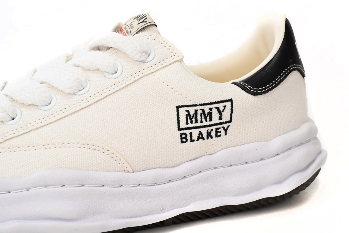 Coco Shoes Maison Mihara Yasuhiro Blakey OG Sole Canvas Low White A08FW735 NO.763 - Cocoshoesvip.net