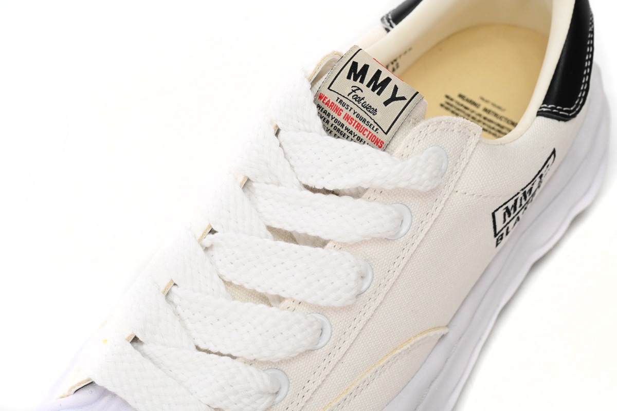 Coco Shoes Maison Mihara Yasuhiro Blakey OG Sole Canvas Low White A08FW735 NO.763 - Cocoshoesvip.net