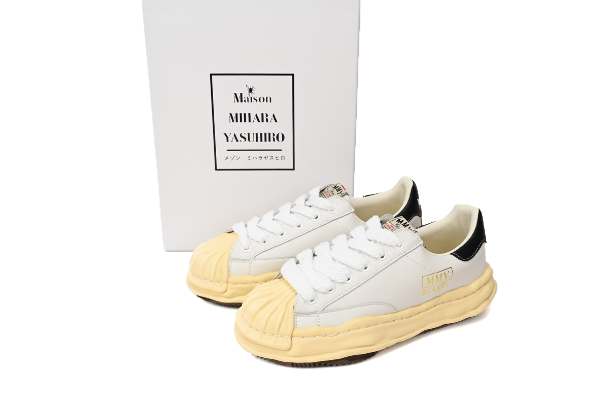 Coco Shoes Mihara Yasuhiro White And White Yellow Black Tail A09FW731 NO.786 - Cocoshoesvip.net