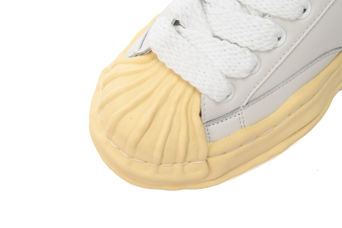 Coco Shoes Mihara Yasuhiro White And White Yellow Black Tail A09FW731 NO.786 - Cocoshoesvip.net