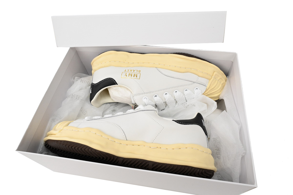 Coco Shoes Mihara Yasuhiro White And White Yellow Black Tail A09FW731 NO.786 - Cocoshoesvip.net