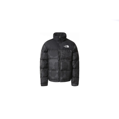 Coco Shoes The North Face 1996 Retro Nuptse IC Geo Tonal Print Jacket Black NF0A5IX43H3 01