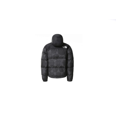 Coco Shoes The North Face 1996 Retro Nuptse IC Geo Tonal Print Jacket Black NF0A5IX43H3 02