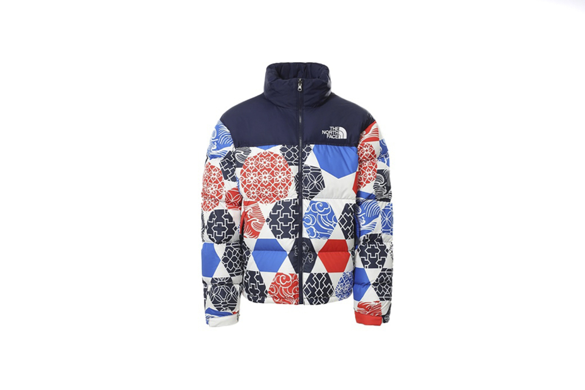 Coco Shoes The North Face 1996 Retro Nuptse IC Geo Print Jacket Blue NF0A5IX43H1 - Cocoshoesvip.net