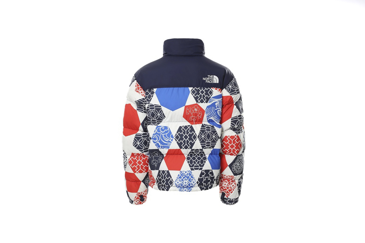 Coco Shoes The North Face 1996 Retro Nuptse IC Geo Print Jacket Blue NF0A5IX43H1 - Cocoshoesvip.net