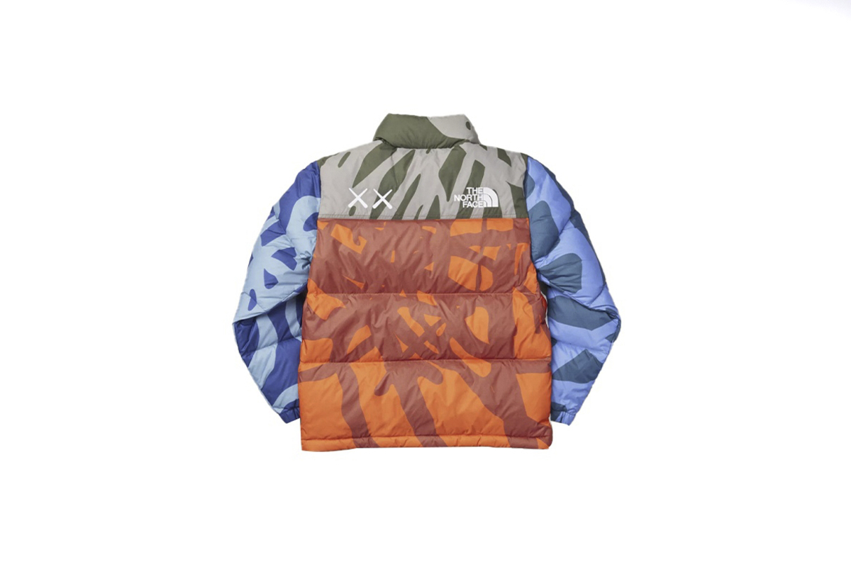 Coco Shoes The North Face x KAWS Youth Retro 1996 Nuptse Jacket KW Moonlight Ivory Nuptse Print NF0A7WLX - Cocoshoesvip.net