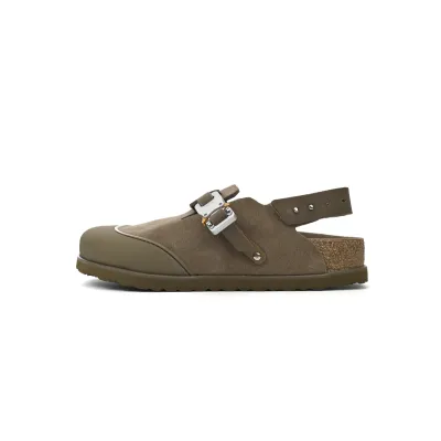Dior by Birkenstock Mule Tokio Khaki Nubuck Calfskin 3SA116ZSD_H620 01