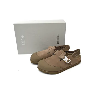 Dior by Birkenstock Mule Tokio Khaki Nubuck Calfskin 3SA116ZSD_H620 02