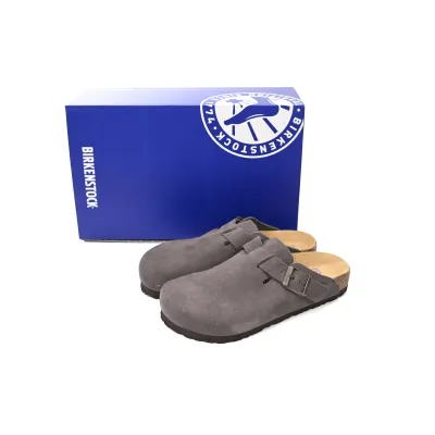 Birkenstock Boston Soft Footbed Suede Dark Grey 1021255/1021030 02