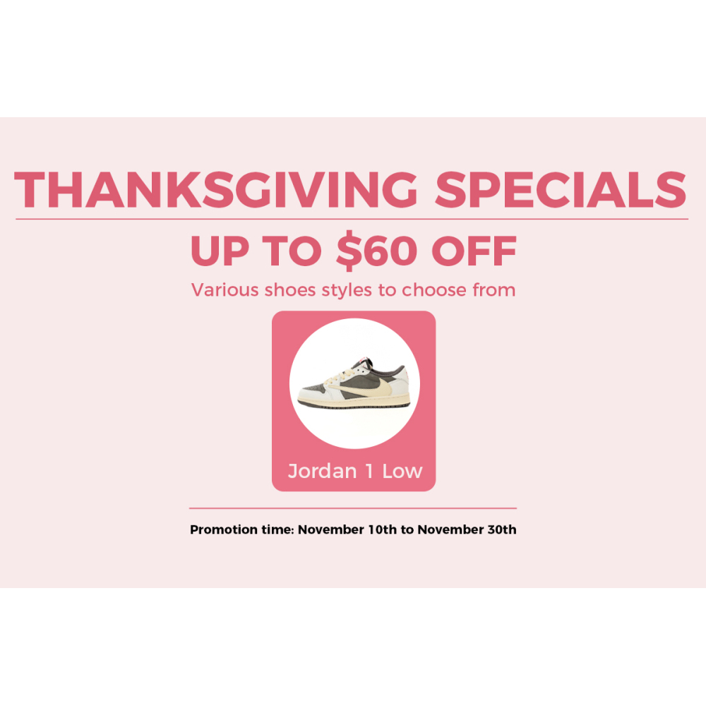 Jordan 1 Low With Floor Price Special Thanksgiving Offer -- Coco Shoes - Cocoshoesvip.net