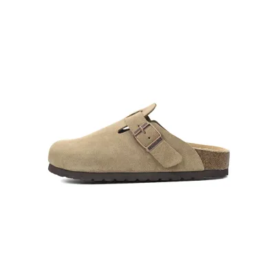 Birkenstock Boston Soft Footbed Suede Leather Taupe 0560773 01