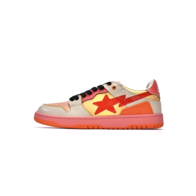Coco Shoes A Bathing Ape Bape Sk8 Sta Orange  1I30-191-003 01