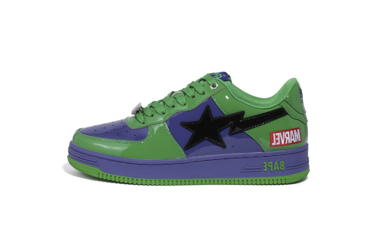 Coco Shoes A Bathing Ape Bape Sta Marvel Comics Hulk 001FWI731904 - Cocoshoesvip.net