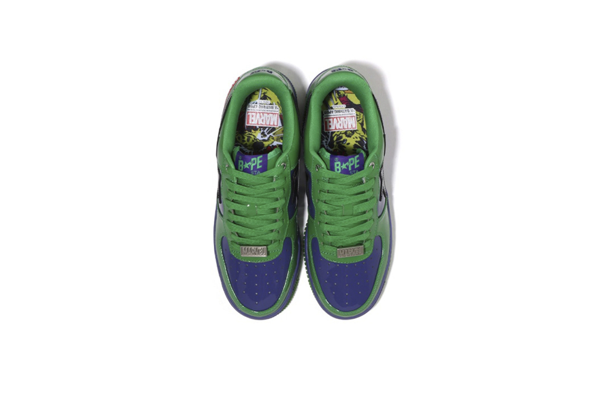 Coco Shoes A Bathing Ape Bape Sta Marvel Comics Hulk 001FWI731904 - Cocoshoesvip.net