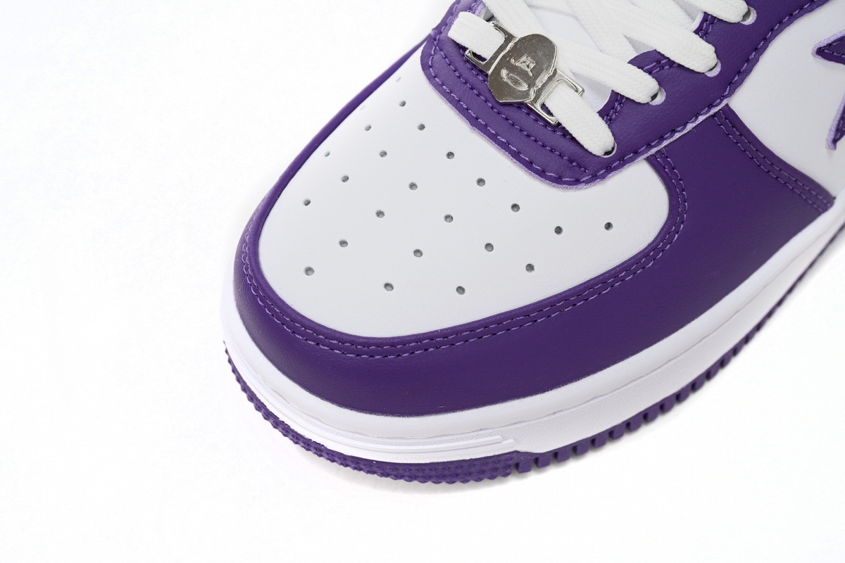 Coco Shoes A Bathing Ape Bape Sta White Purple (2022) 1I70-191-007 - Cocoshoesvip.net