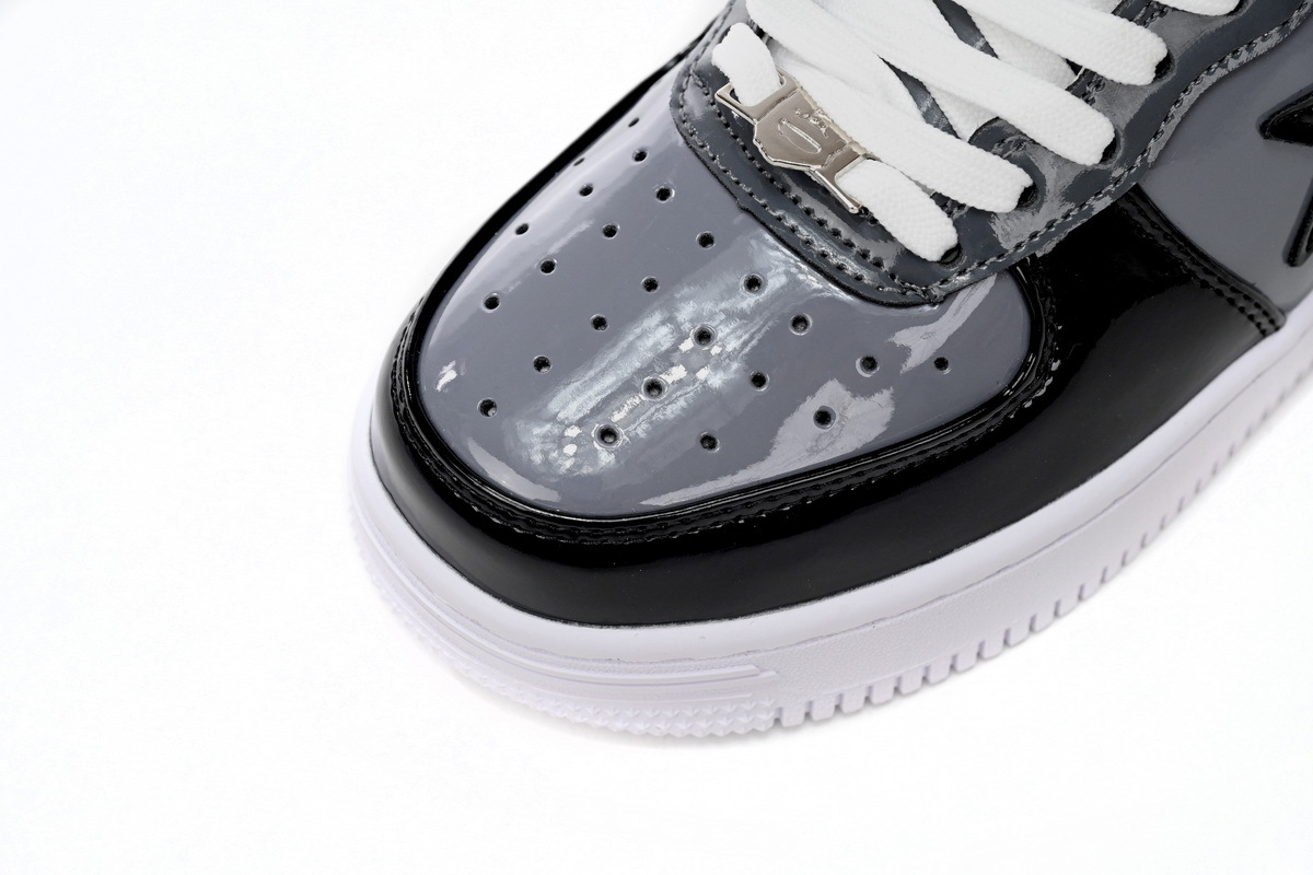 Coco Shoes A Bathing Ape Bape Sta Low Black Grey 1F80191003 - Cocoshoesvip.net