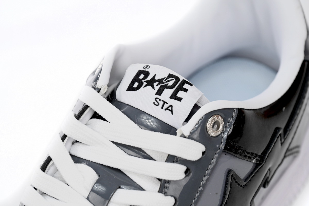 Coco Shoes A Bathing Ape Bape Sta Low Black Grey 1F80191003 - Cocoshoesvip.net