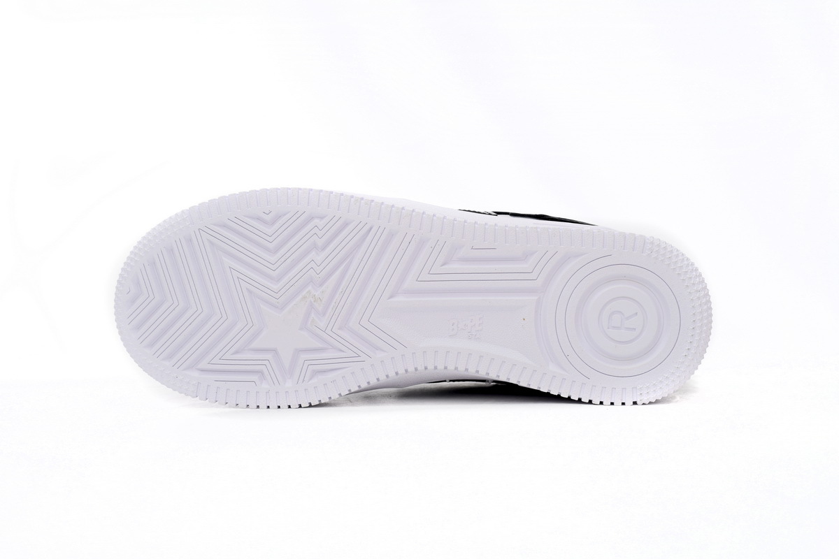 Coco Shoes A Bathing Ape Bape Sta Low Black Grey 1F80191003 - Cocoshoesvip.net