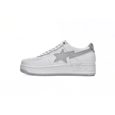 Coco Shoes A Bathing Ape Bape Sta Low White Grey 1H73-191-921 01