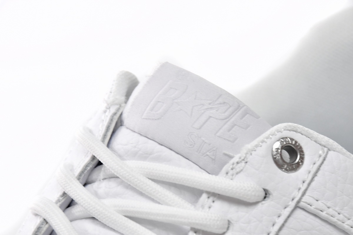 Coco Shoes A Bathing Ape Bape Sta Low White Grey 1H73-191-921 - Cocoshoesvip.net