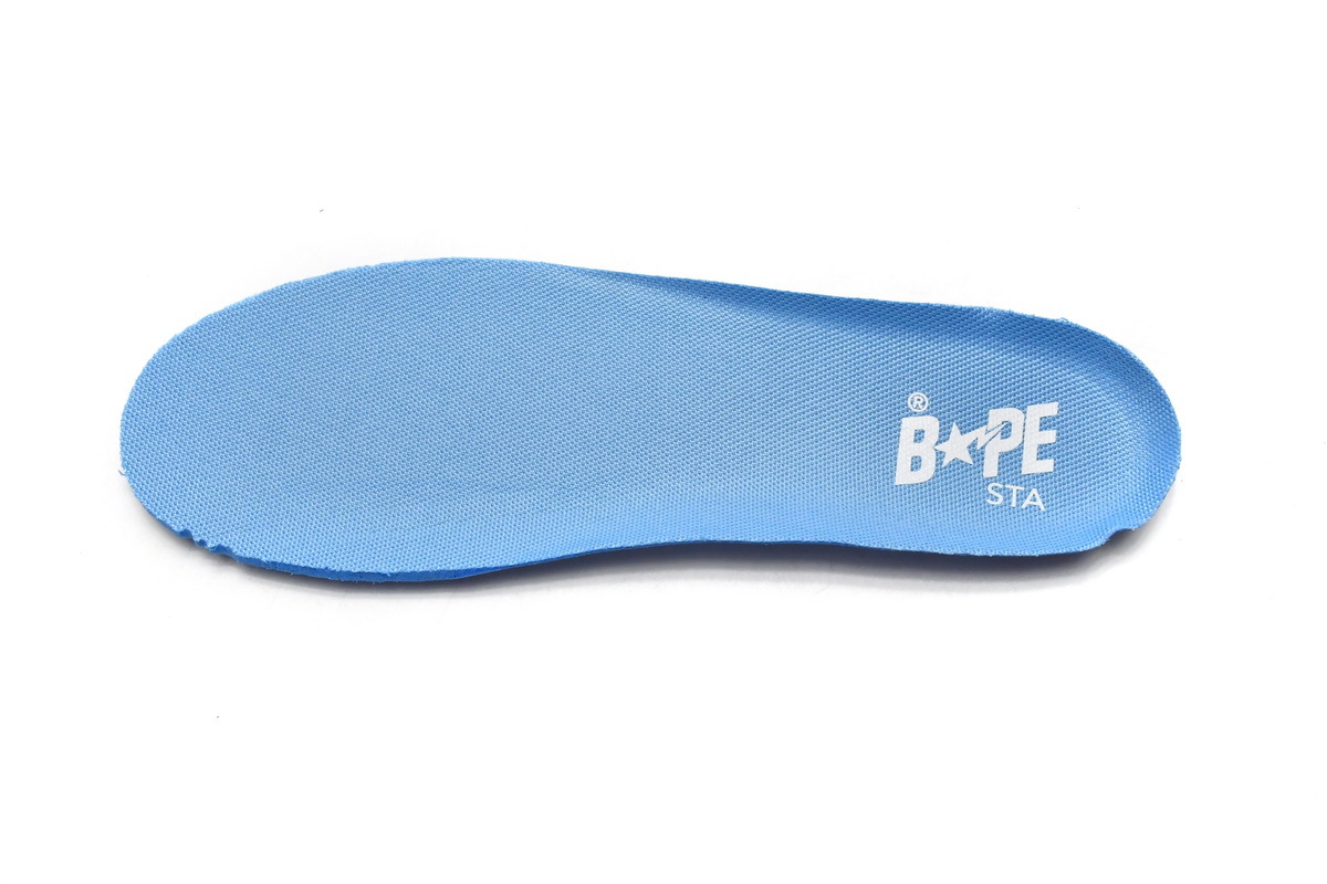 Coco Shoes A Bathing Ape Bape Sta Low White Blue 1M70-191-001 - Cocoshoesvip.net