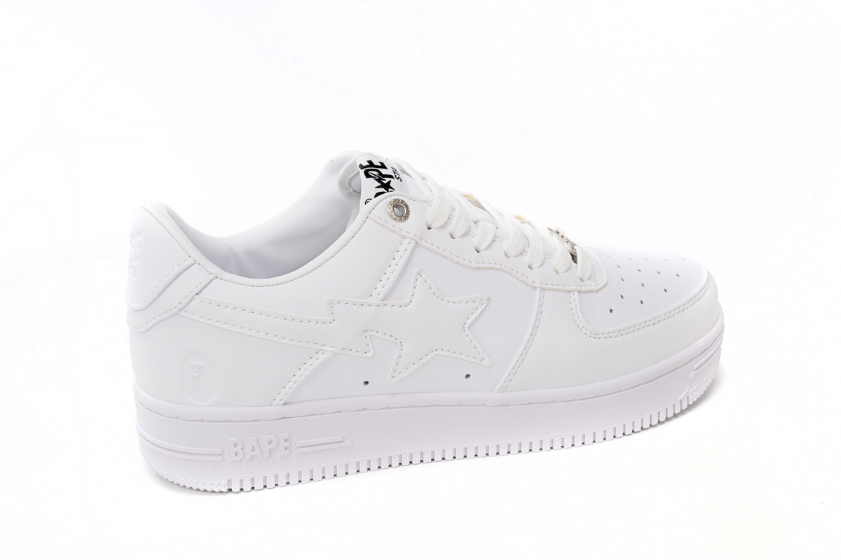 Coco Shoes A Bathing Ape Bape Sta Low White 1H70-191-006 - Cocoshoesvip.net