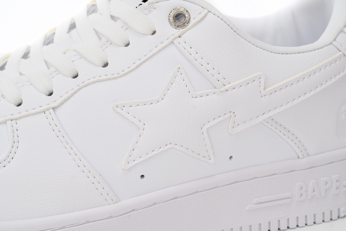 Coco Shoes A Bathing Ape Bape Sta Low White 1H70-191-006 - Cocoshoesvip.net