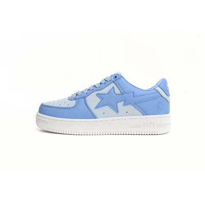 Coco Shoes A Bathing Ape Bape Sta Low All Sky Blue OZXSHM-191-006K 01