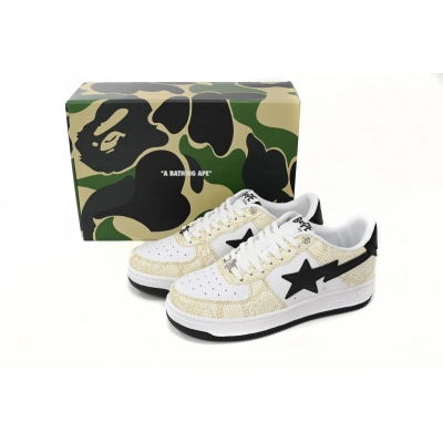 Coco Shoes A Bathing Ape Bape Sta Low White Snake Skin Pattern 1I80191009 02