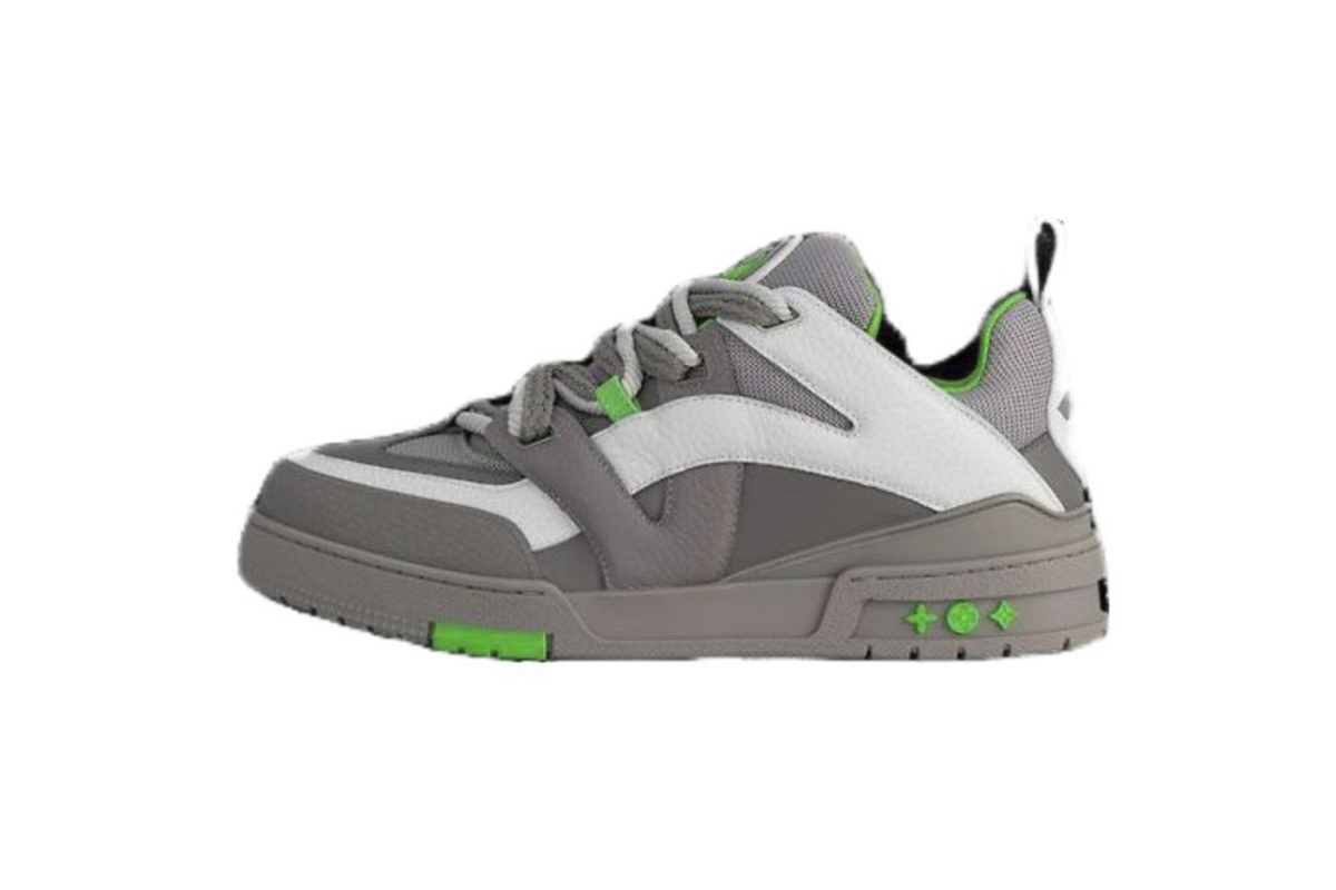 Coco Shoes Louis Vuitton LV Skate Sneaker Grey Green 1ABZ4R - Cocoshoesvip.net