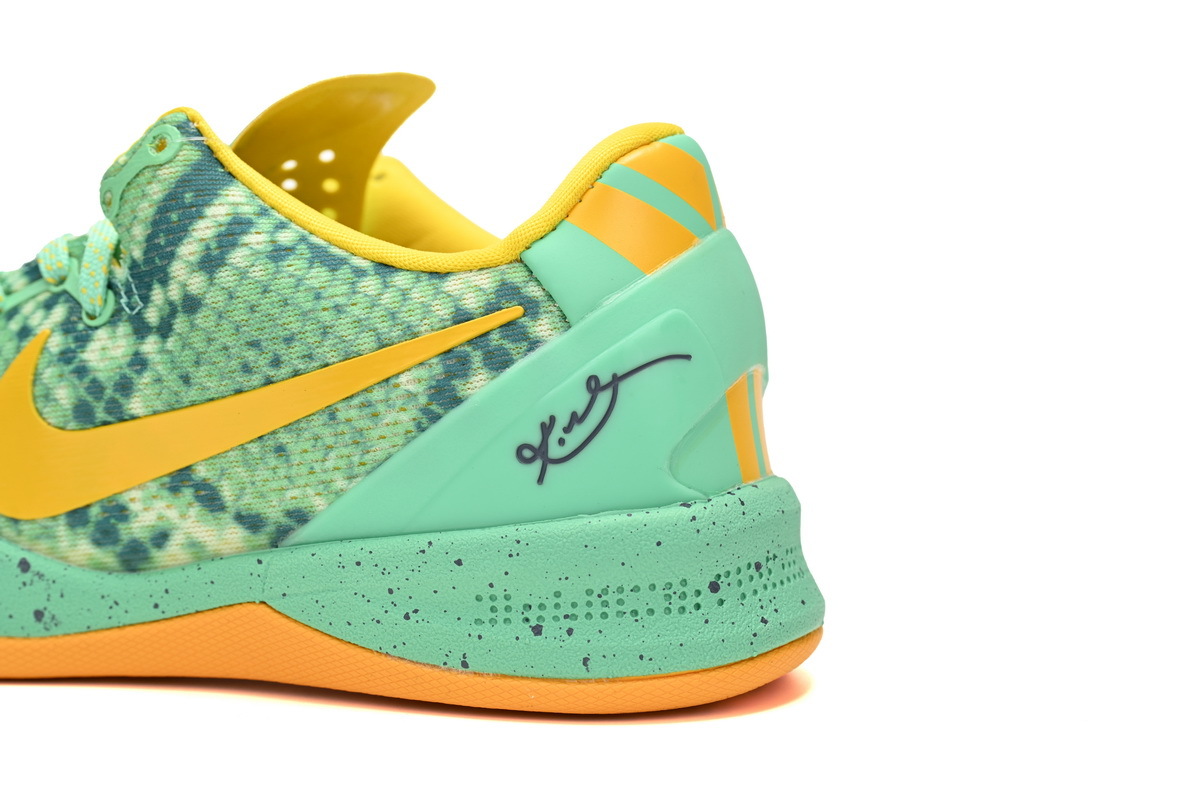 Coco Shoes Nike Kobe 8 System Green Glow Laser Orange 555035-304 - Cocoshoesvip.net