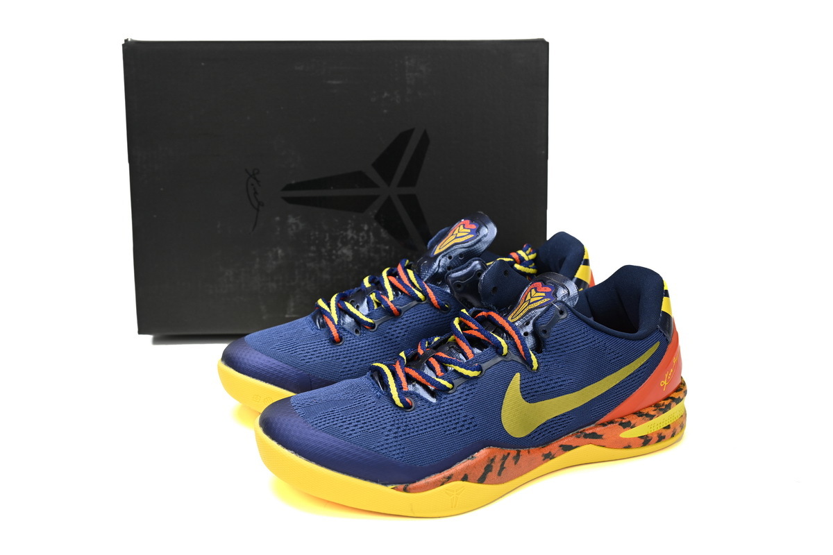 Coco Shoes Nike Kobe 8 Barcelona Tiger 555035-402 - Cocoshoesvip.net