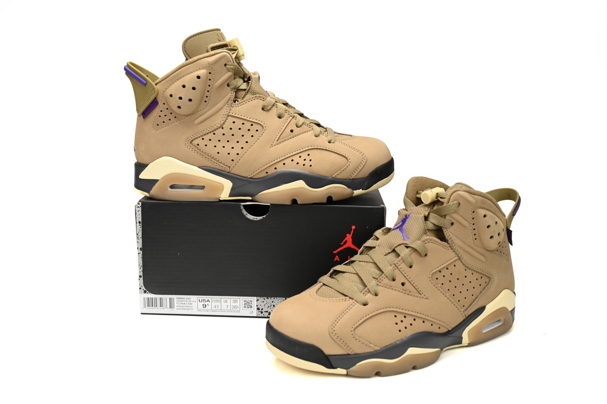 Coco Shoes Jordan 6 Retro Gore-Tex Brown Kelp FD1643-300 - Cocoshoesvip.net