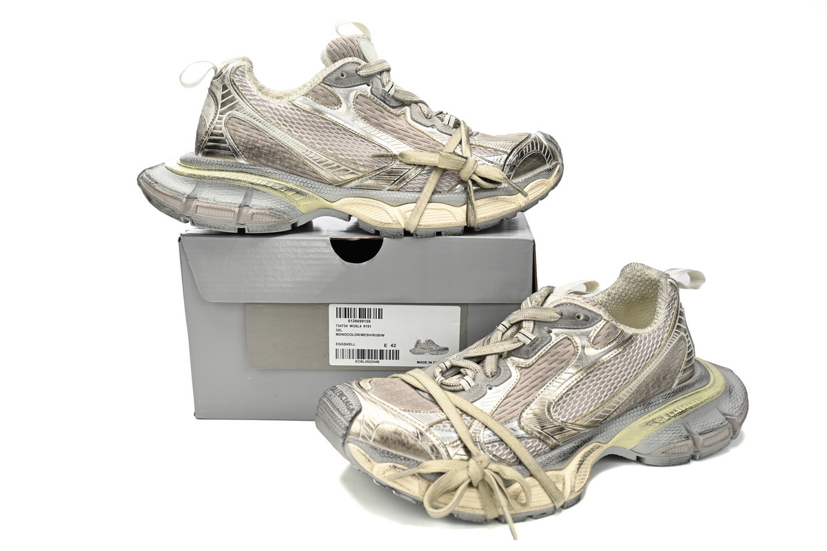 Coco Shoes Balenciaga 3XL Sneaker in Light Beige 734734W3XL49191 - Cocoshoesvip.net