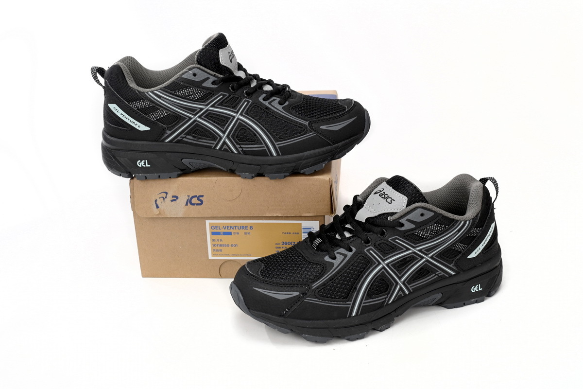 Coco Shoes ASICS Gel-Venture 6 Trail Running Shoes Dark Moon 1011B550-001 - Cocoshoesvip.net
