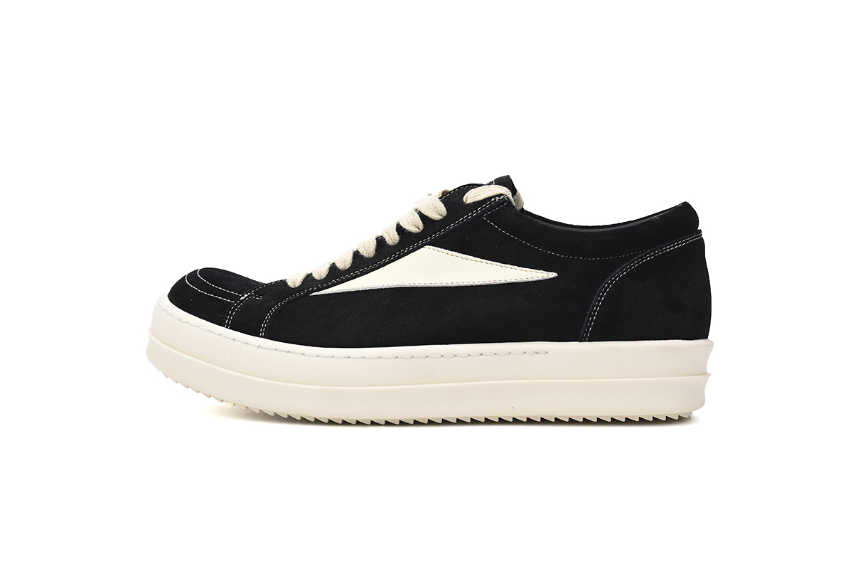 Coco Shoes Rick Owens Strobe Vintage Low Black Suede RU01C4897-LVSLPO-911/RU02C7897-LVSLPO-911 - Cocoshoesvip.net