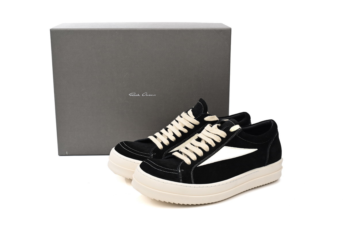 Coco Shoes Rick Owens Strobe Vintage Low Black Suede RU01C4897-LVSLPO-911/RU02C7897-LVSLPO-911 - Cocoshoesvip.net