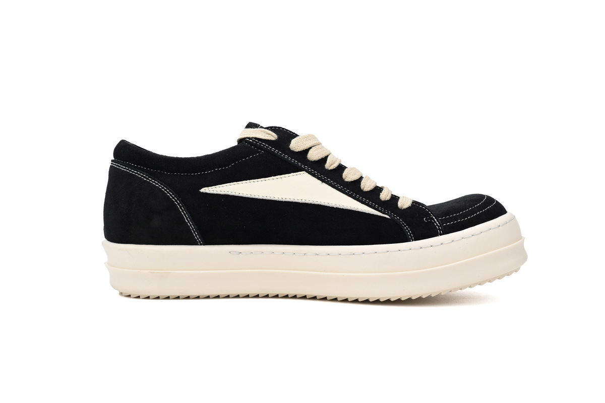 Coco Shoes Rick Owens Strobe Vintage Low Black Suede RU01C4897-LVSLPO-911/RU02C7897-LVSLPO-911 - Cocoshoesvip.net