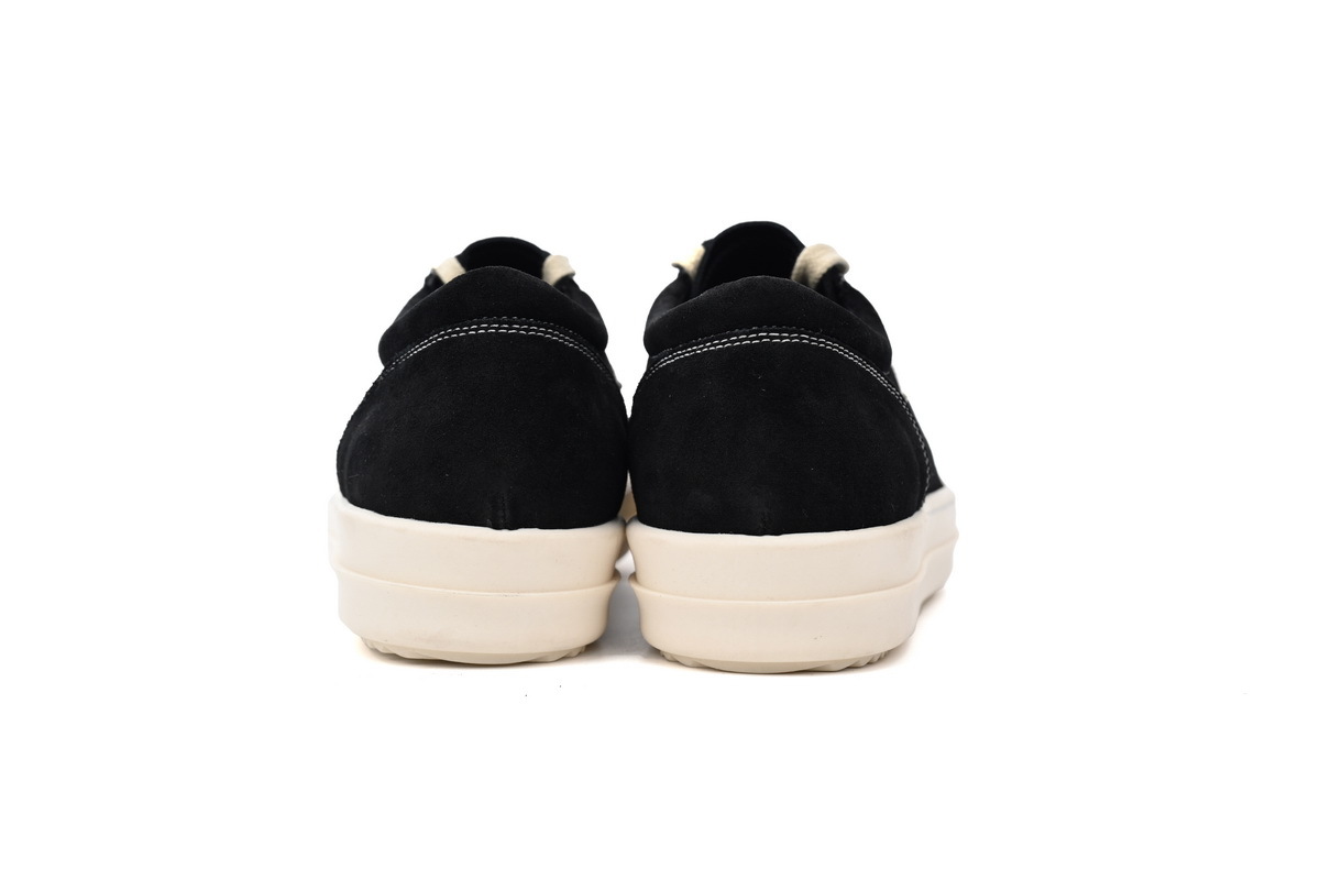 Coco Shoes Rick Owens Strobe Vintage Low Black Suede RU01C4897-LVSLPO-911/RU02C7897-LVSLPO-911 - Cocoshoesvip.net