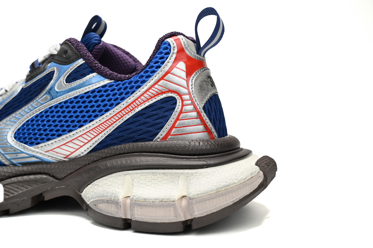 Coco Shoes Balenciaga 3XL Sneaker in Silver Red and Blue 542229W1RB50513 - Cocoshoesvip.net