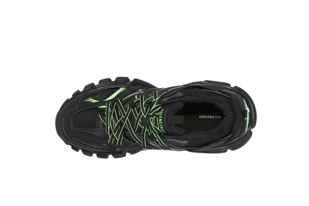 Coco Shoes Balenciaga Track Black Green 542023W3AC21035 - Cocoshoesvip.net