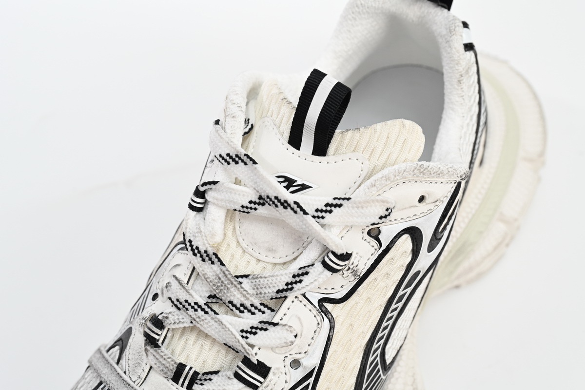 Coco Shoes Balenciaga 3XL Sneaker in Silver Rice White Black 542229W1RB50352 - Cocoshoesvip.net