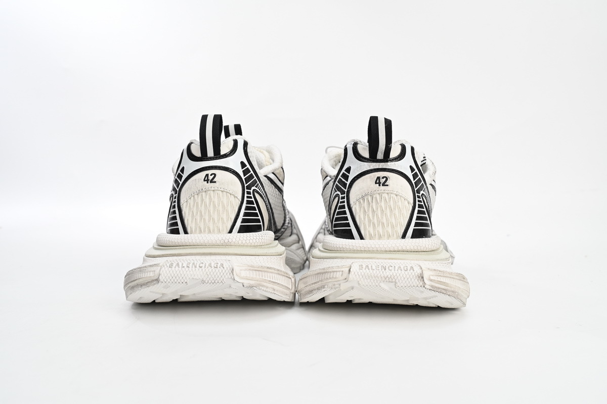 Coco Shoes Balenciaga 3XL Sneaker in Silver Rice White Black 542229W1RB50352 - Cocoshoesvip.net