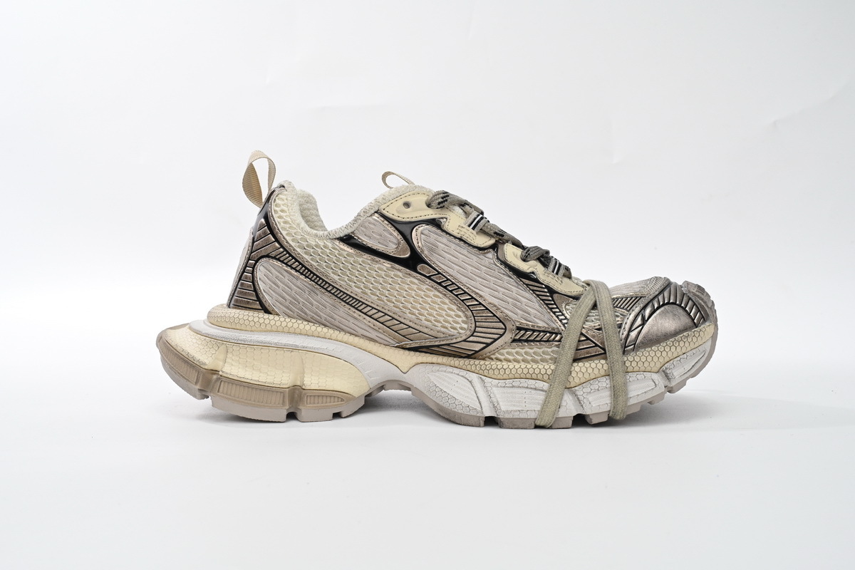 Coco Shoes Balenciaga 3XL Sneaker in Black Gray White Gold 734734W3XL60185 - Cocoshoesvip.net