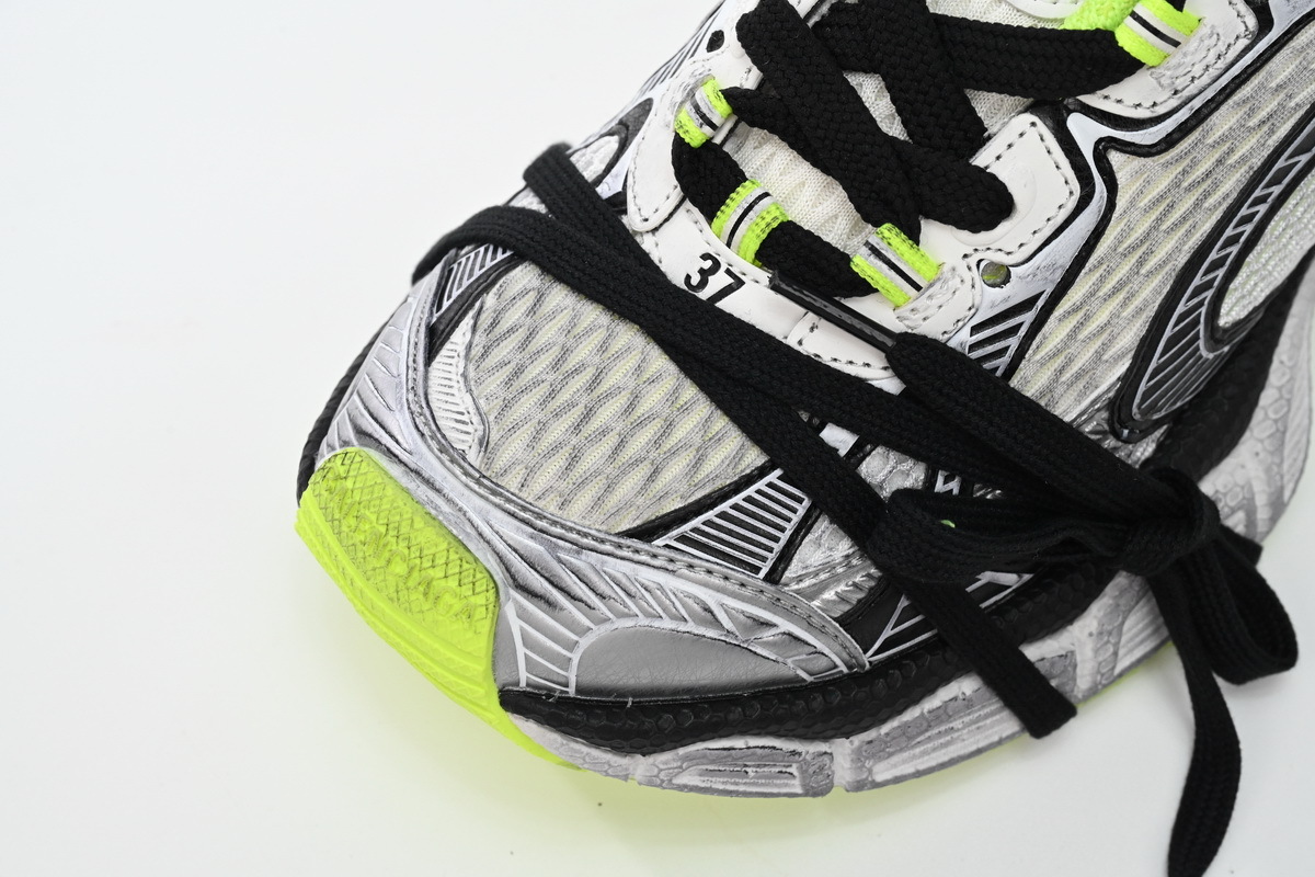 Coco Shoes Balenciaga 3XL Sneaker in Black And White Yellow 734734W3XL69031 - Cocoshoesvip.net