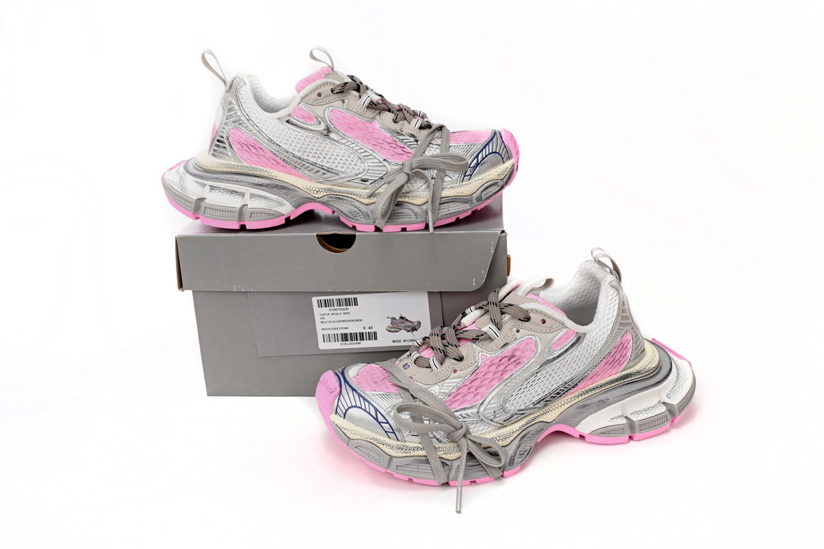 Coco Shoes Balenciaga 3XL Sneaker in White Pink 734734W3XL59050 - Cocoshoesvip.net