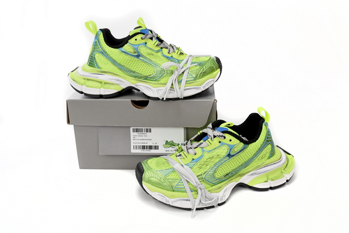 Coco Shoes Balenciaga 3XL Sneaker in Green Grass 734731W3XL67019 - Cocoshoesvip.net