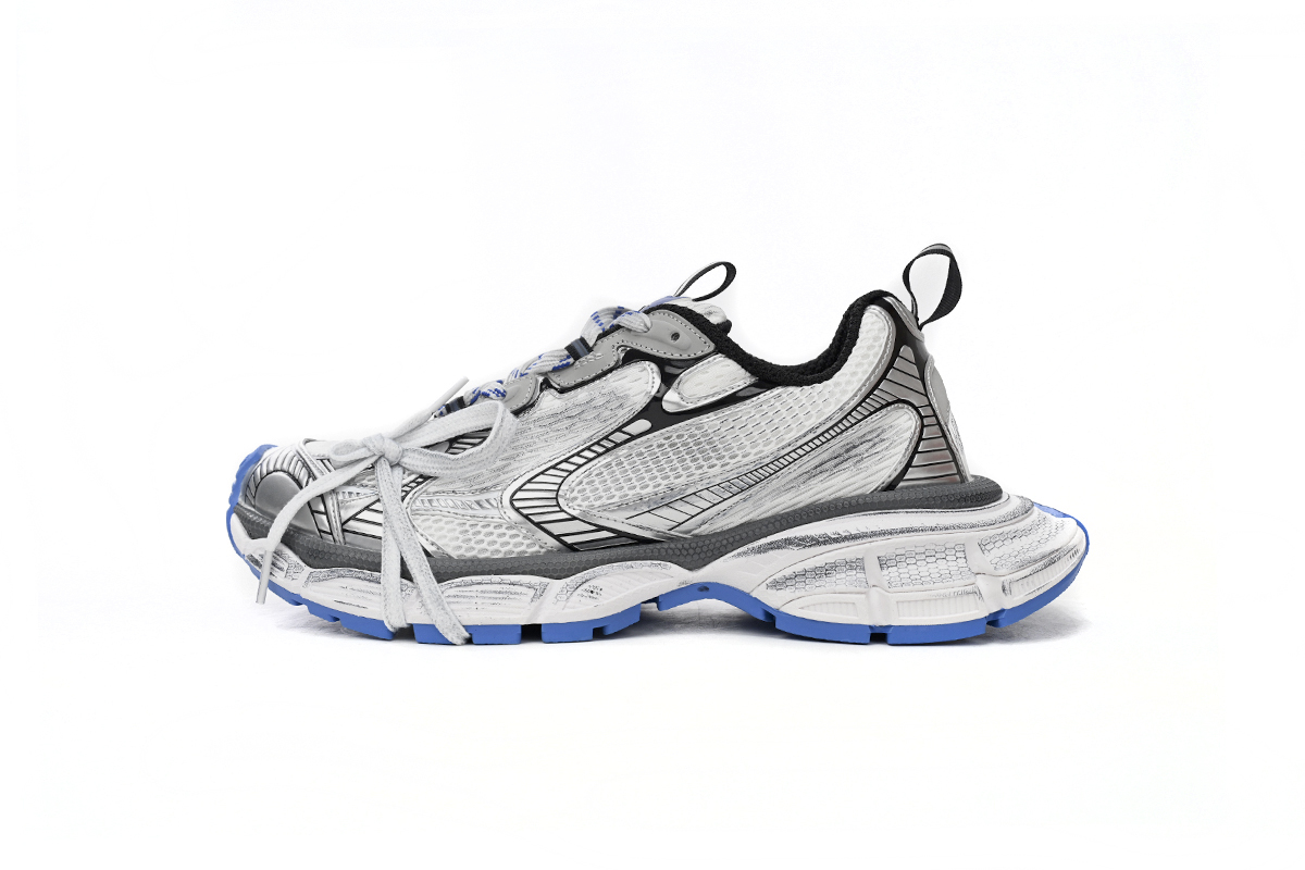 Coco Shoes Balenciaga 3XL Sneaker in Black And White Blue 734734W3RB70226 - Cocoshoesvip.net