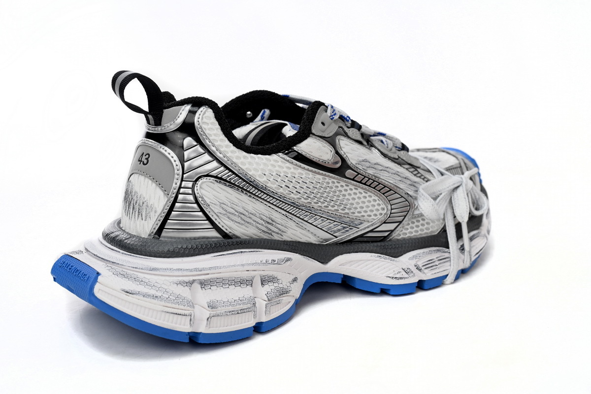 Coco Shoes Balenciaga 3XL Sneaker in Black And White Blue 734734W3RB70226 - Cocoshoesvip.net
